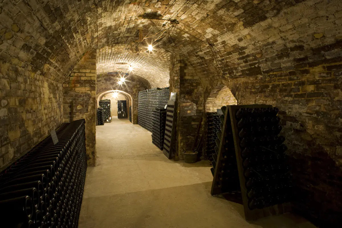The historic cellars at Moet & Chandon.