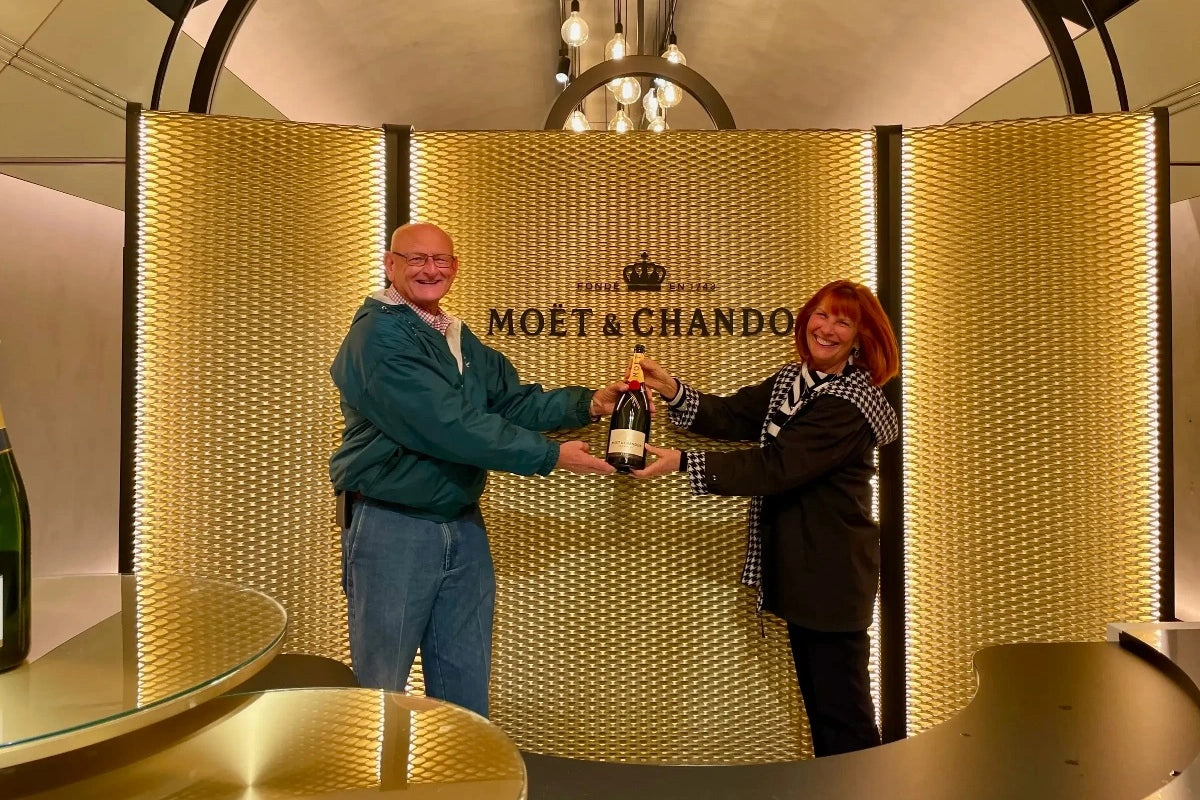 The tasting experience at Moet & Chandon in Epernay, France.