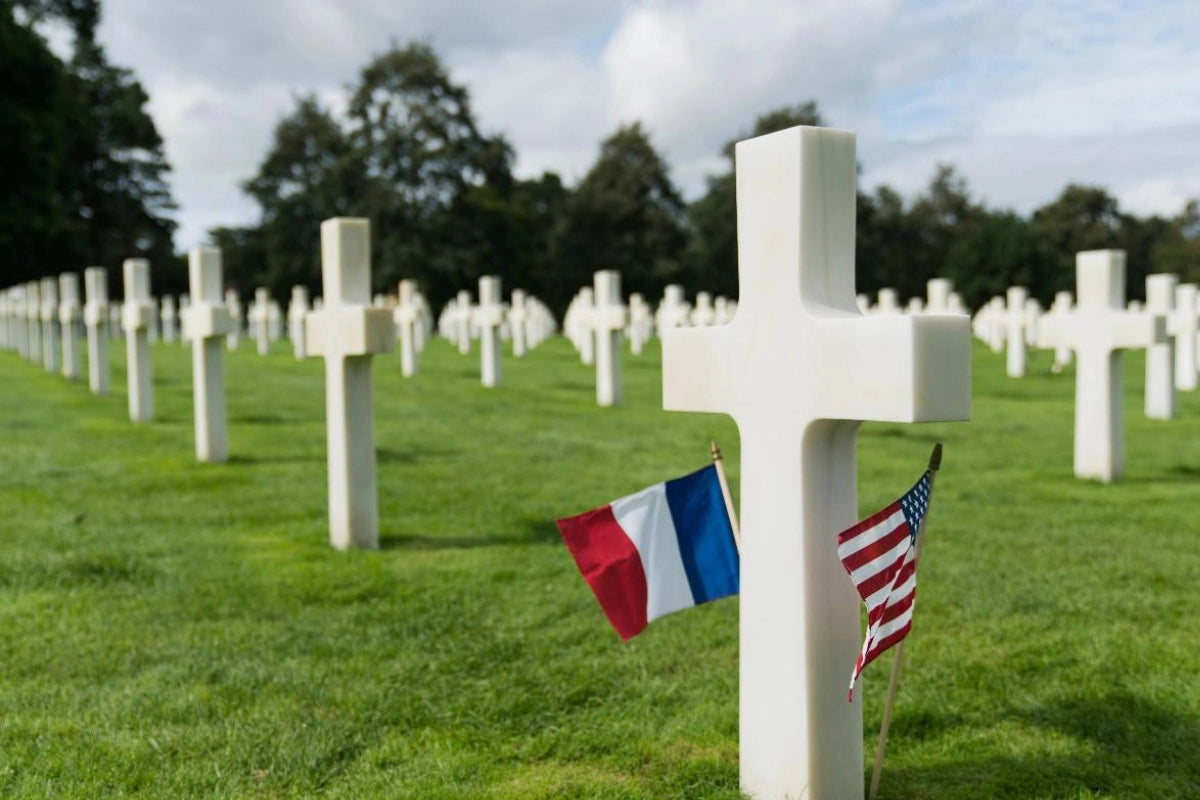The American cemetery at Colleville-sur-Mer.