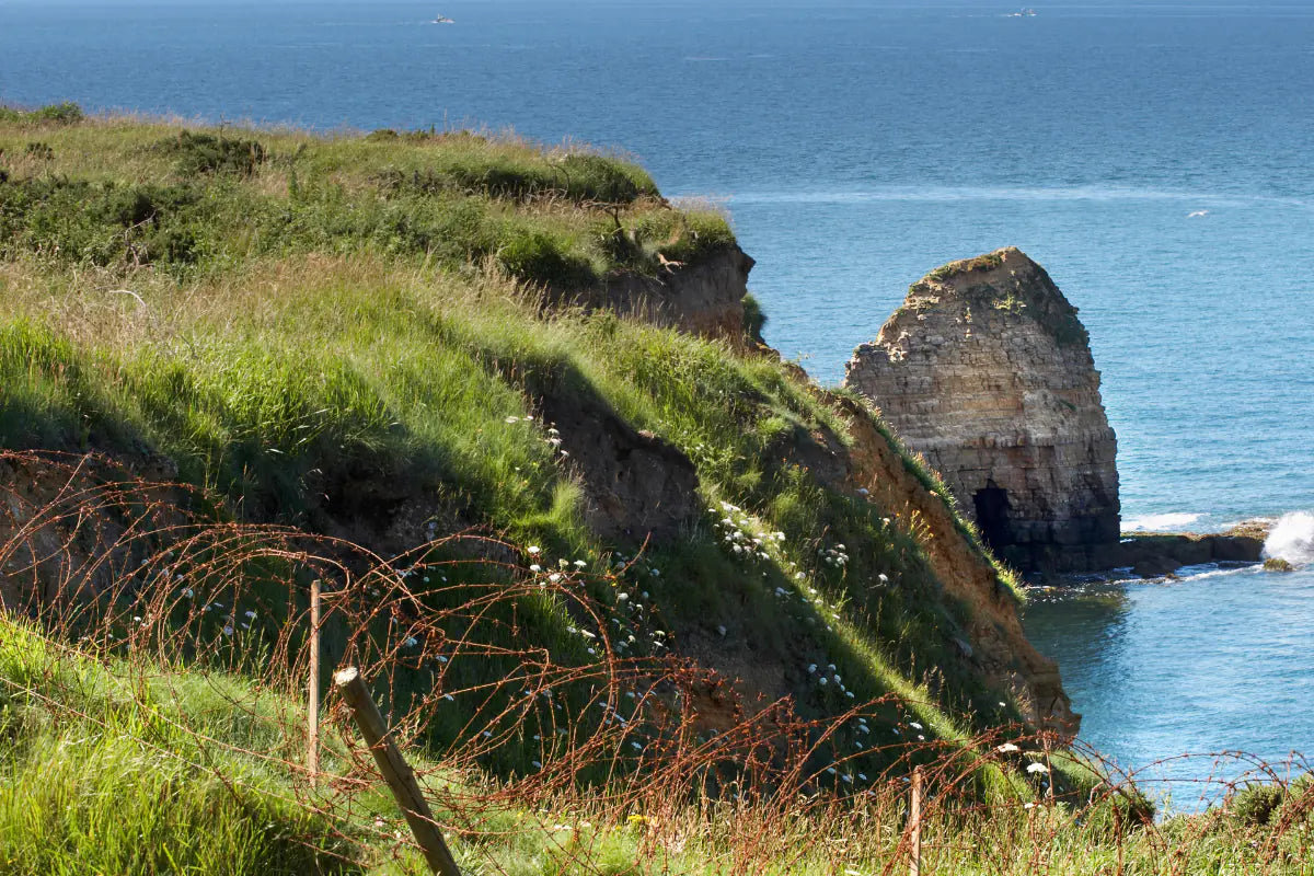 The cliffs of Pointe Du Hoc.