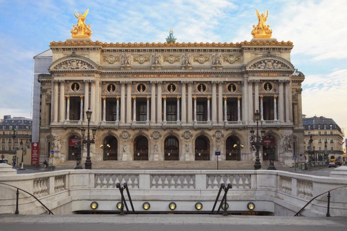 The front of the Opera Garnier in Paris.