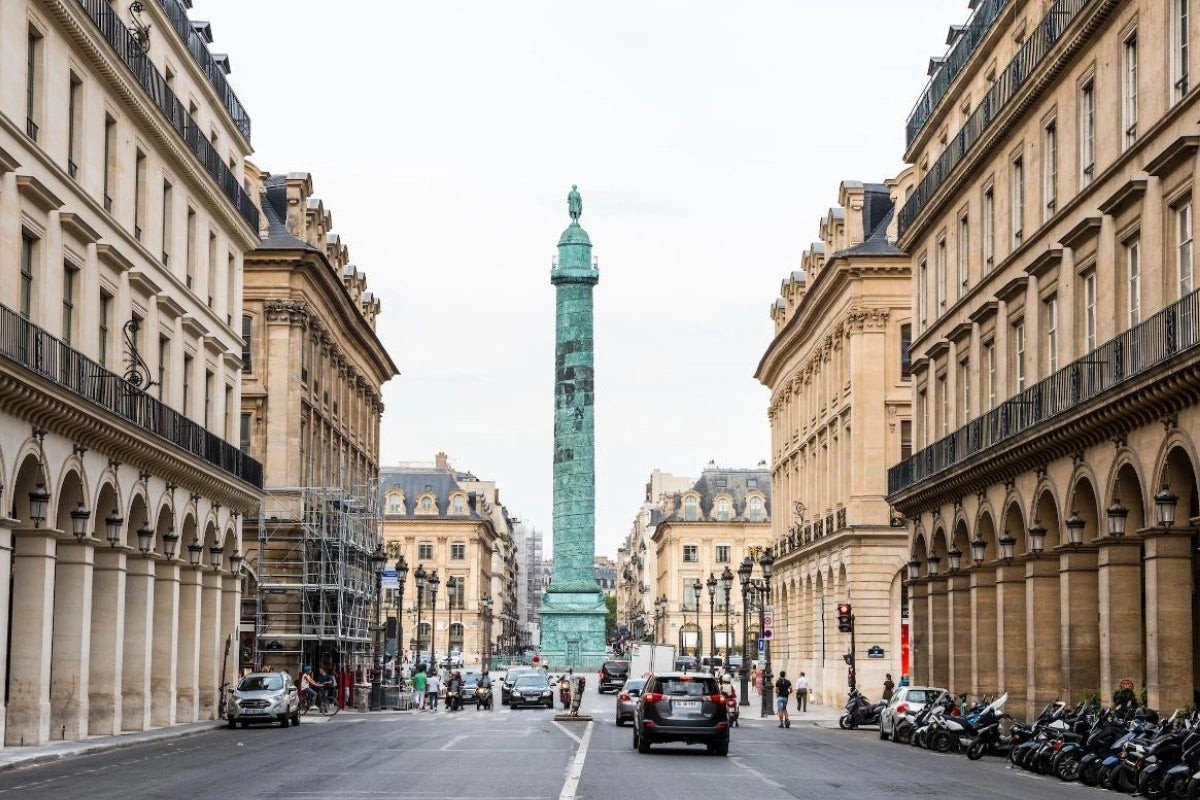 Place Vendome in Paris.