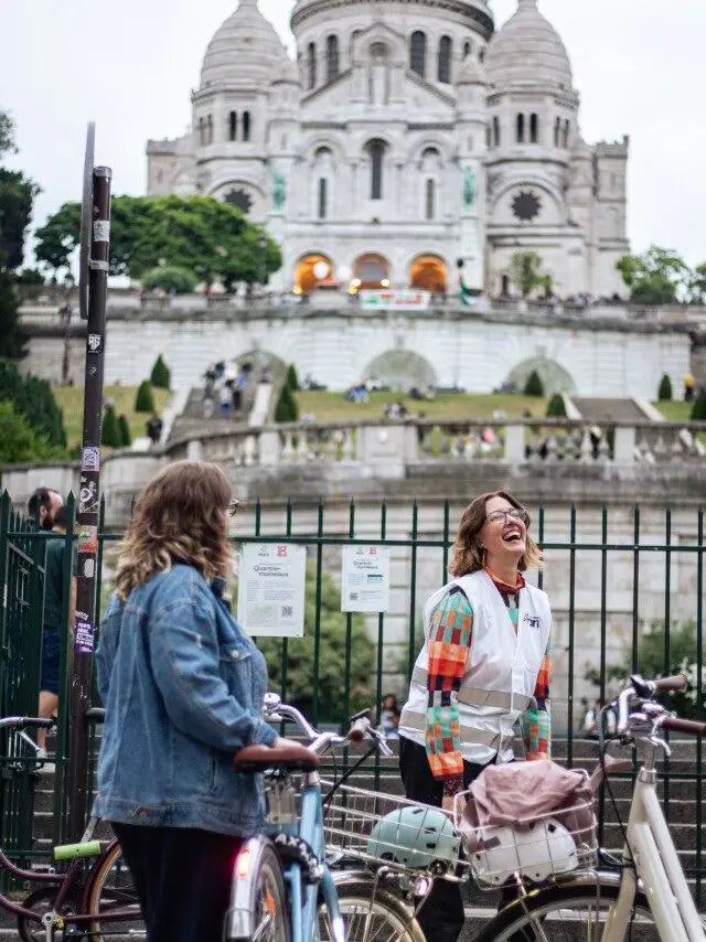 Biking near Montmartre.