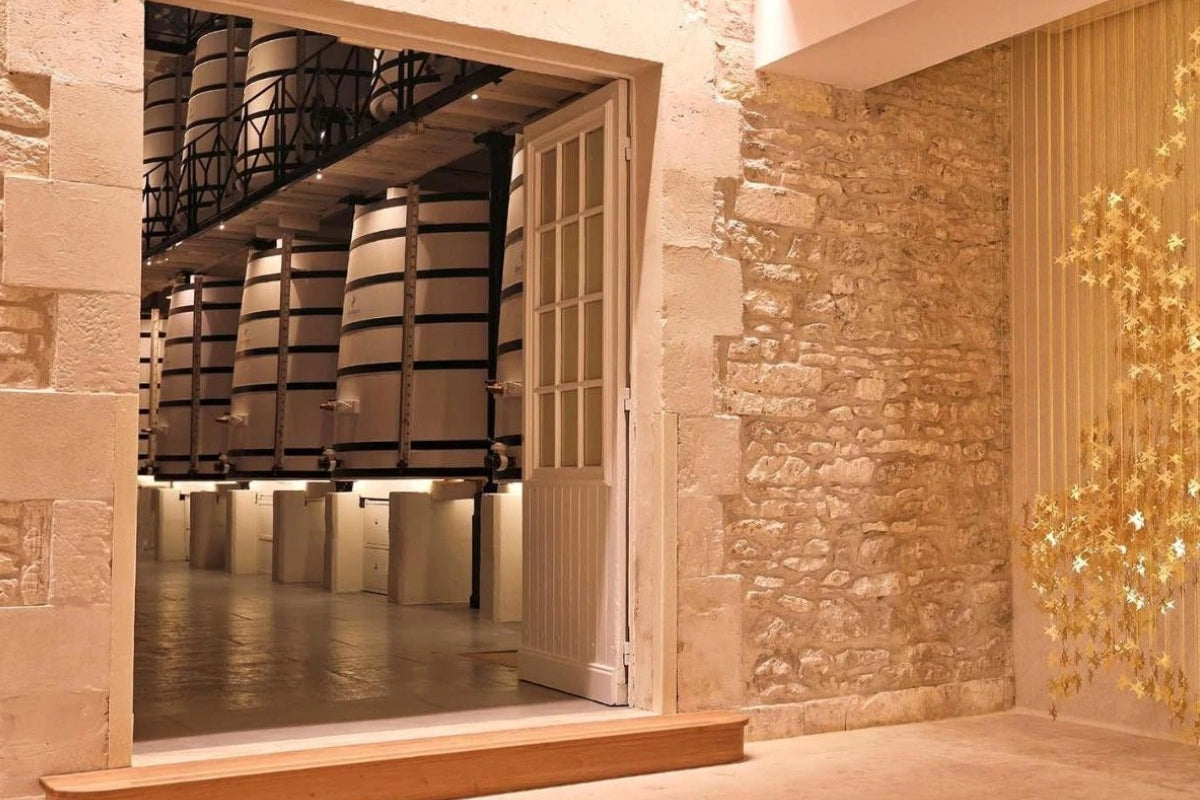 Casks of aging cognac at Remy Martin in Cognac, France.
