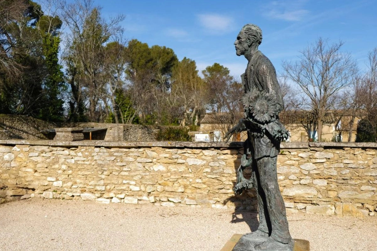 A statue of Vincent Van Gogh in Provence, France.