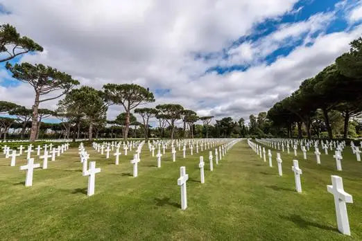 The American cemetery at Colleville-sur-Mer.