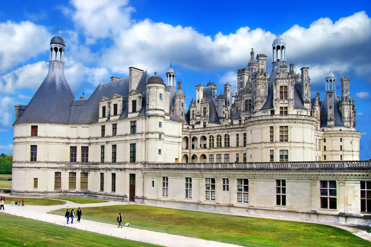 Historic Chambord castle in the Loire Valley.
