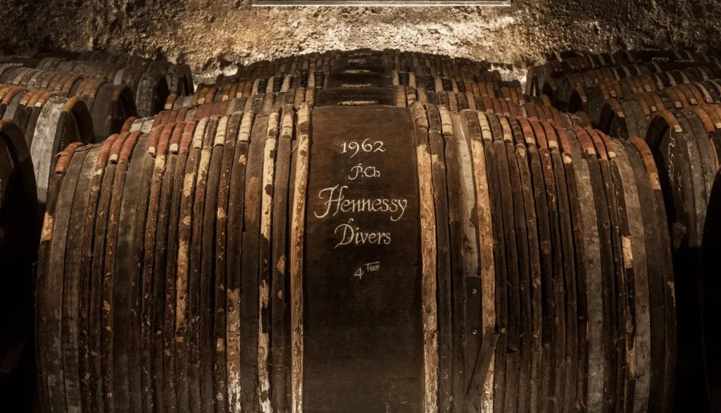Barrels of fine Hennessy cognac.