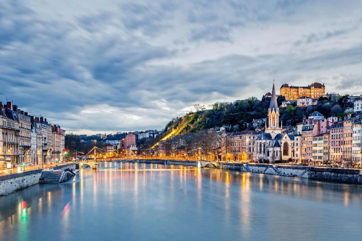 Old town Lyon from the river.