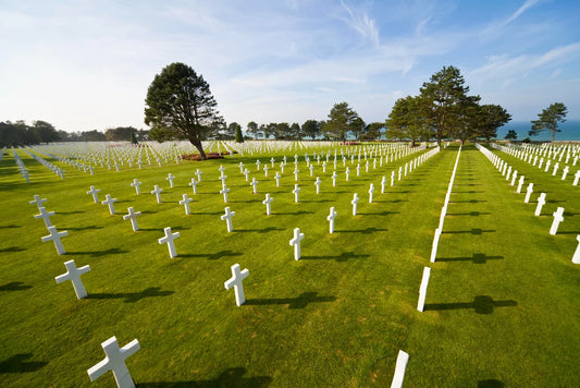 The American cemetery at Colleville-sur-Mer, Normandy.
