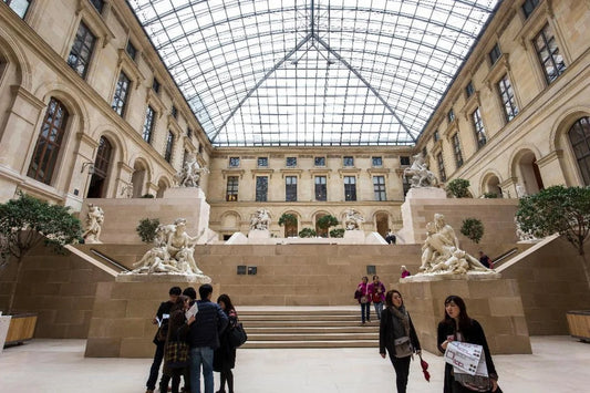 A gallery in the Louvre museum in Paris.
