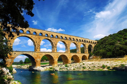 The Pont du Gard in the Provence region of France.