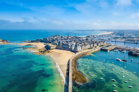 Saint Malo from the air.