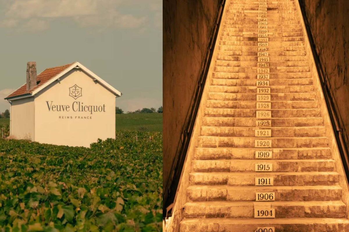 The famous stairs at Veuve Clicquot.