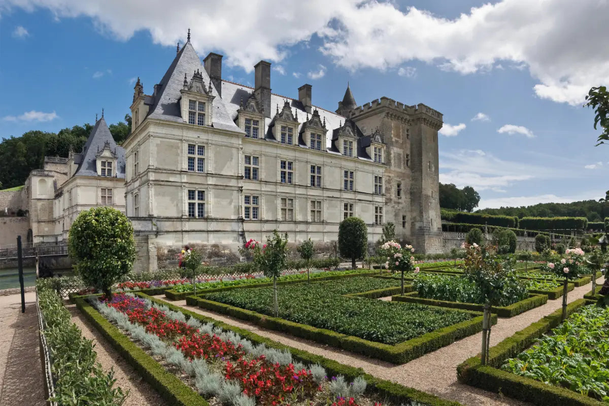 A view of Villandry from the gardens.