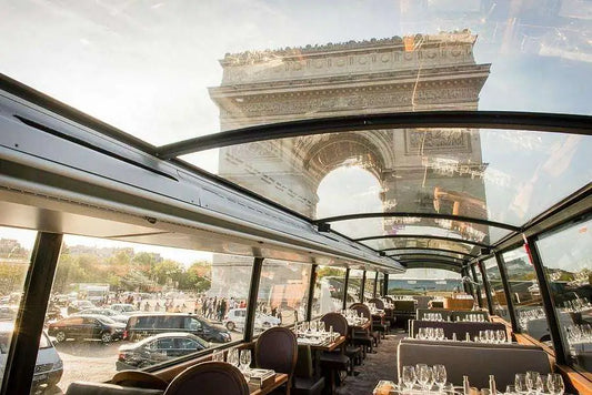 Bustronome, the gourmet dinner bus in Paris.